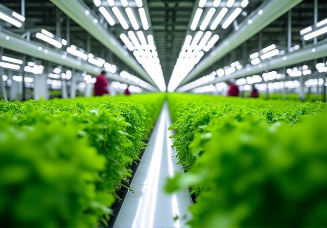 Sustainable food production with vertical farming technology